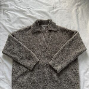 Barefoot Dreams Eco CozyChic Wide Placket Pullover Sweater